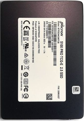 Dysk półprzewodnikowy SSD 2.5" 240Gb Micron SATA 6G
